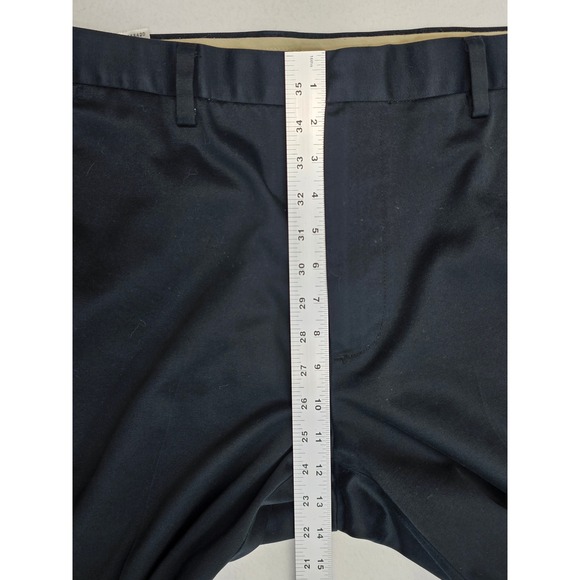 Dockers Mens Classic Fit Flat Front Black Cotton Chino Pants 36x34 406714158 - Picture 6 of 8